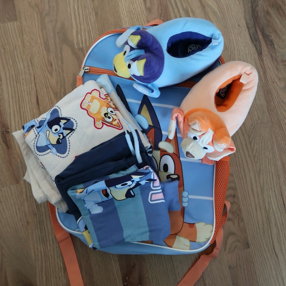 BULK Bluey Clothes, Backpack and Shoes
